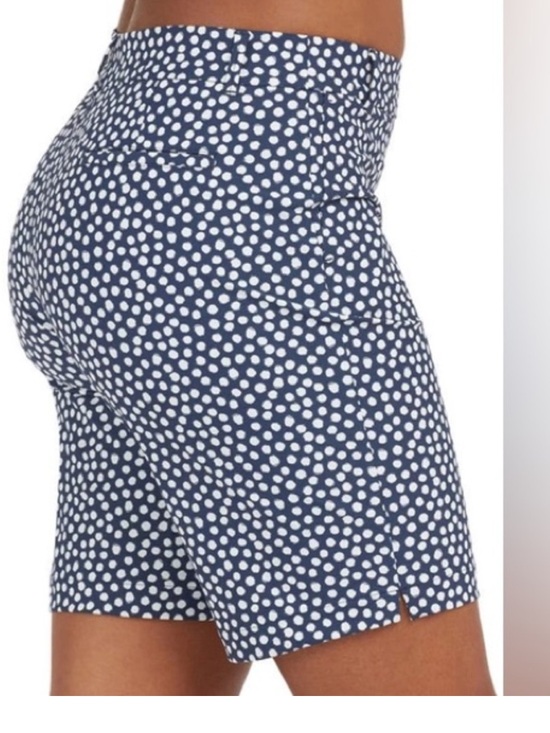 SPANX Pants - Spanx Small Shorts 10” Sunshine Shorts in Navy Painted Dot NWT